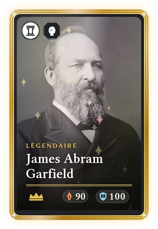 James Abram Garfield, Légendaire, ATK 90, DEF 100
