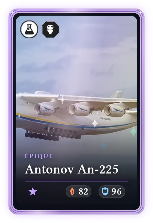 Antonov An-225, Épique, ATK 82, DEF 96