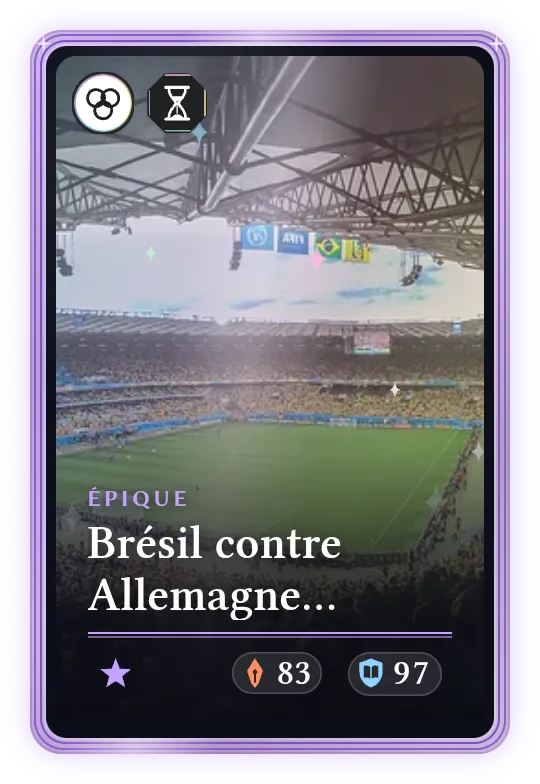 Brésil contre Allemagne (Coupe du monde de football 2014), Épique, ATK 83, DEF 97