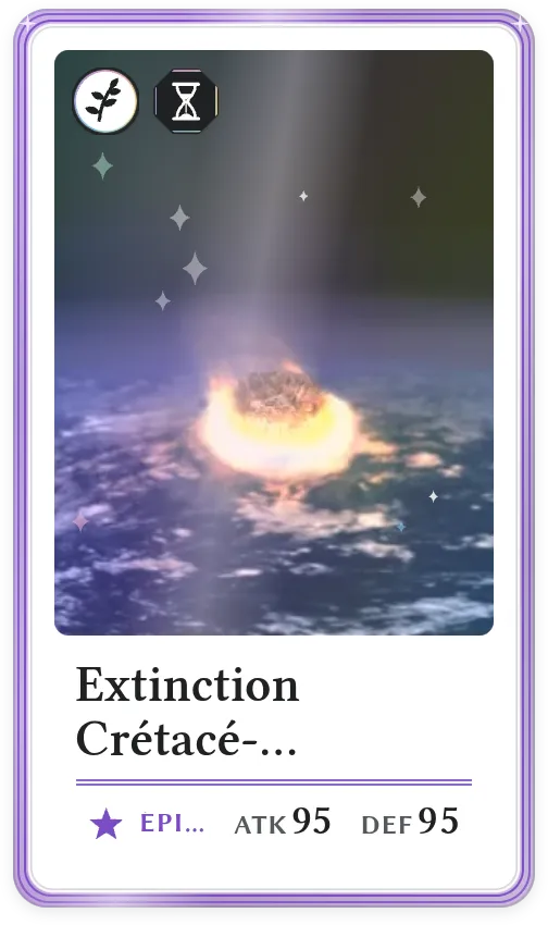 Extinction Crétacé-Paléogène, Épique, ATK 95, DEF 95