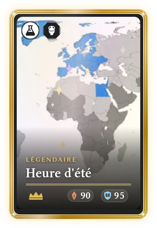 Heure d'été, Légendaire, ATK 90, DEF 95