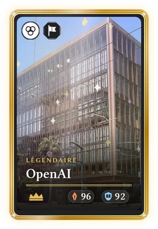 OpenAI, Légendaire, ATK 96, DEF 92