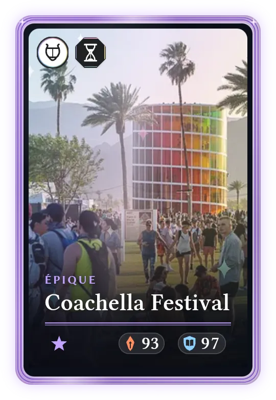 Coachella Festival, Épique, ATK 93, DEF 97