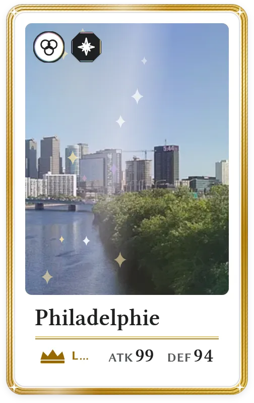 Philadelphie, Légendaire, ATK 99, DEF 94