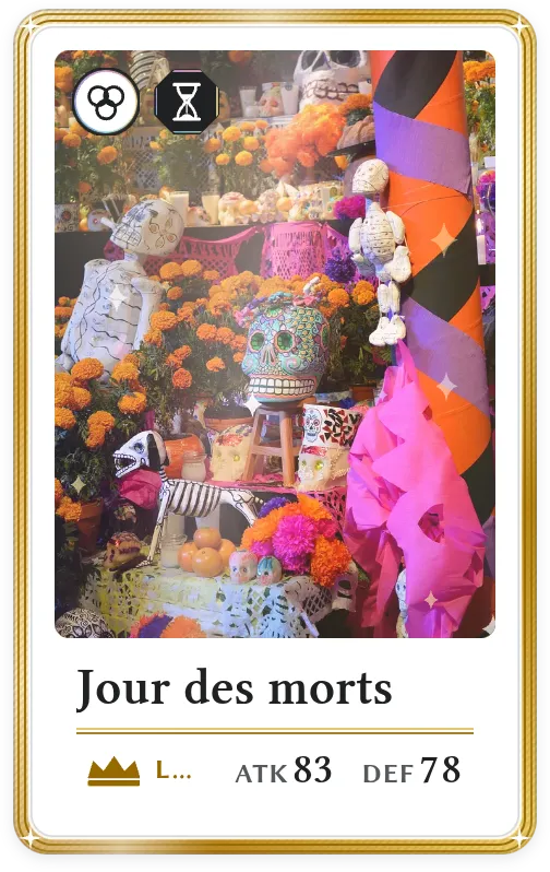 Jour des morts, Légendaire, ATK 83, DEF 78