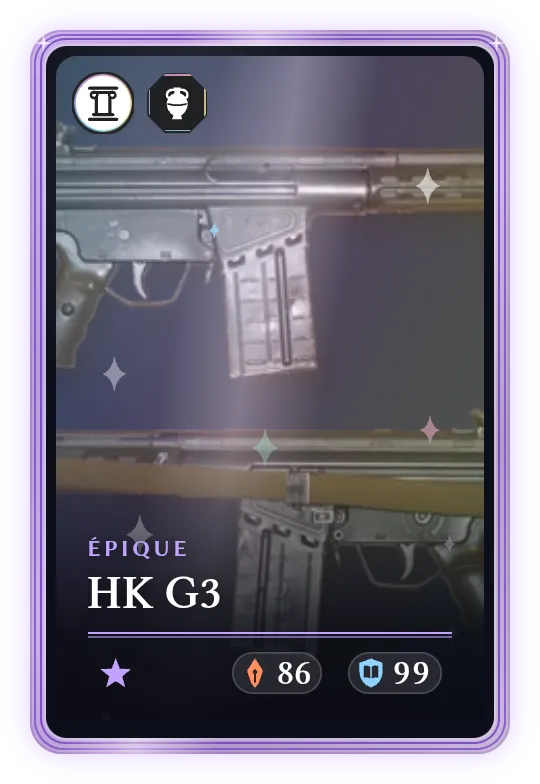 HK G3, Épique, ATK 86, DEF 99