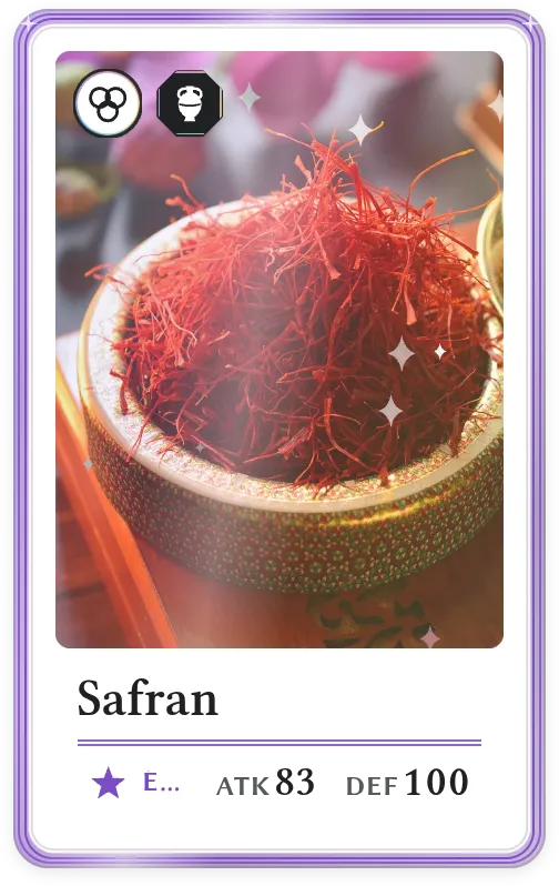 Safran, Épique, ATK 83, DEF 100