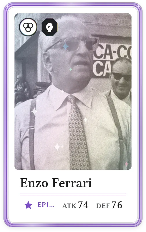 Enzo Ferrari, Épique, ATK 74, DEF 76