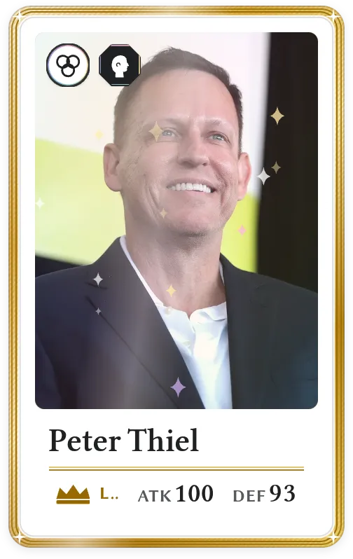 Peter Thiel, Légendaire, ATK 100, DEF 93