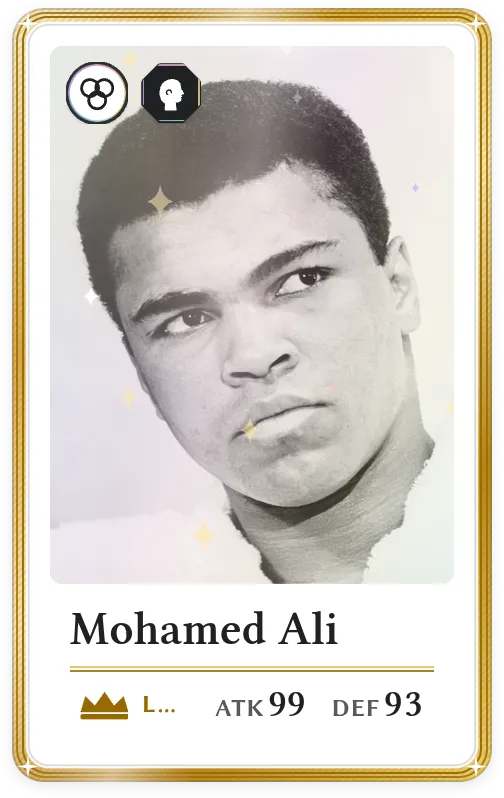 Mohamed Ali, Légendaire, ATK 99, DEF 93