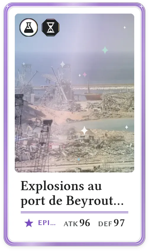 Explosions au port de Beyrouth de 2020, Épique, ATK 96, DEF 97