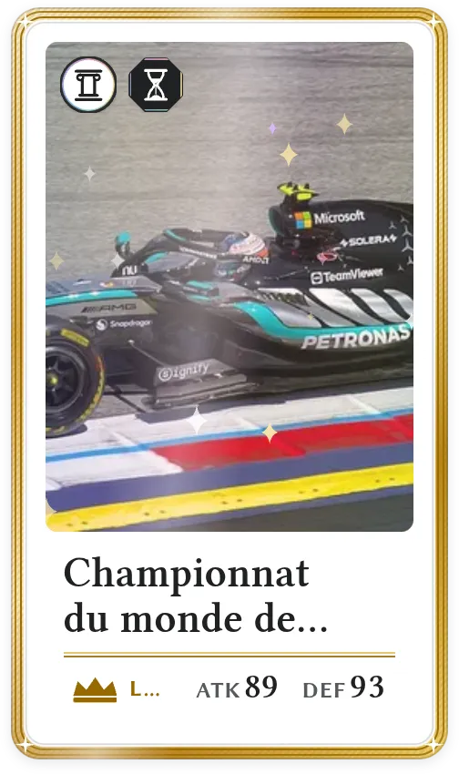 Championnat du monde de Formule 1 2026, Légendaire, ATK 89, DEF 93