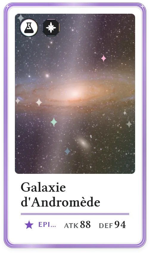 Galaxie d'Andromède, Épique, ATK 88, DEF 94