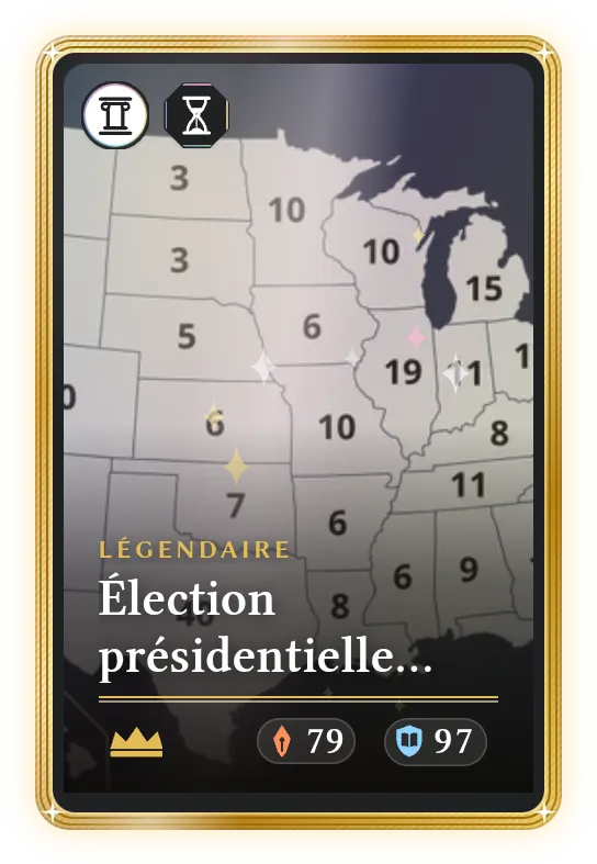 Élection présidentielle américaine de 2028, Légendaire, ATK 79, DEF 97