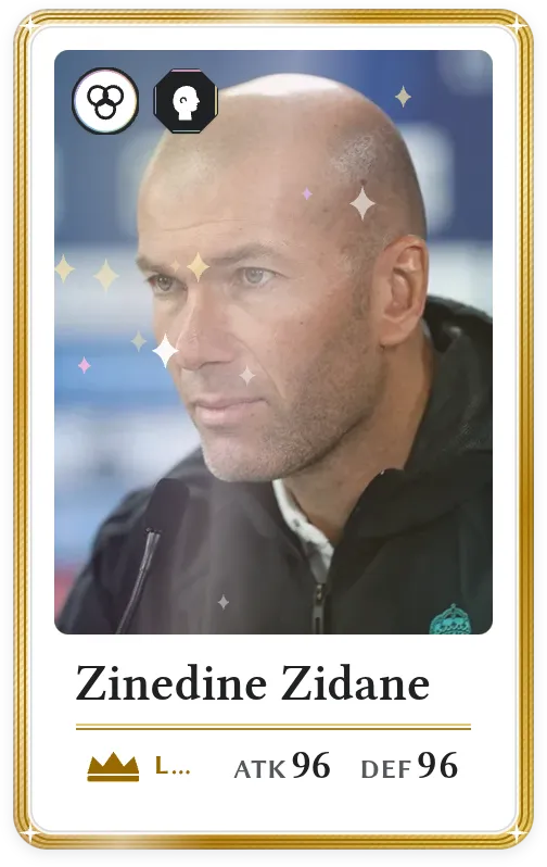 Zinedine Zidane, Légendaire, ATK 96, DEF 96