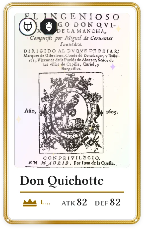 Don Quichotte, Légendaire, ATK 82, DEF 82